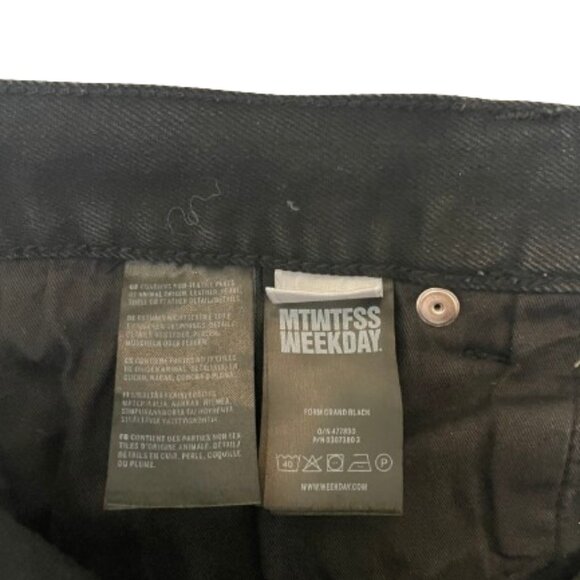 MTWTFSS Weekday Skinny Jeans / Black / 31W - Picture 3 of 4